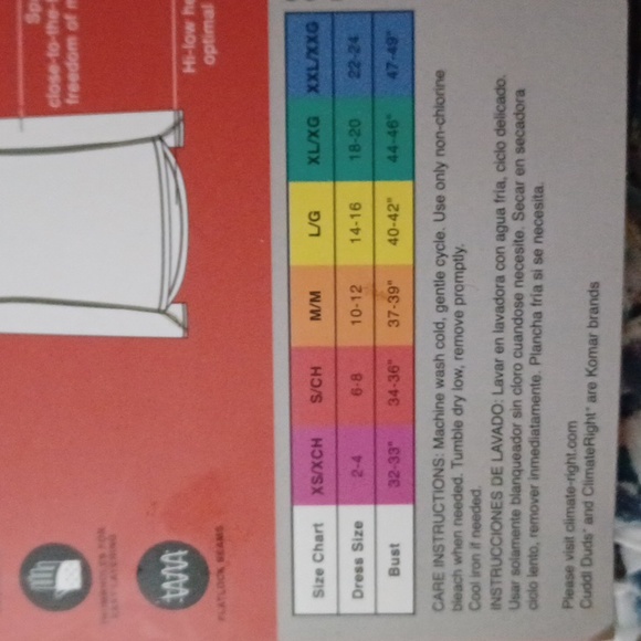 New ❄️ ClimateRight by Cuddleduds ❄️  Size Small ❄️ Base Layer - Picture 3 of 4